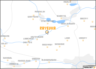 map of Rayëvka