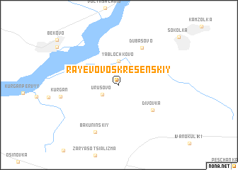 map of Rayëvo-Voskresenskiy