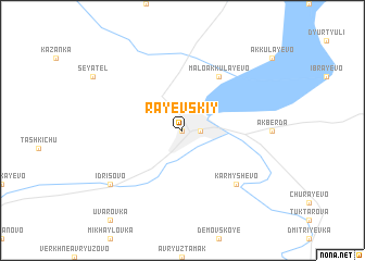 map of Rayevskiy