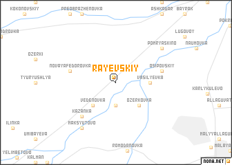 map of Rayevskiy