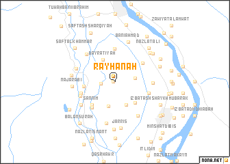 map of Rayḩānah