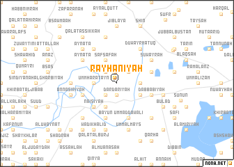 map of Rayḩānīyah