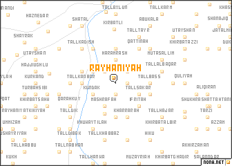 map of Rayḩānīyah