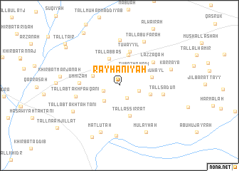 map of Rayḩānīyah