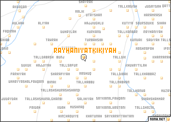 map of Rayḩānīyat Kīkīyah