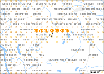 map of Rāykāli Khāskāndi