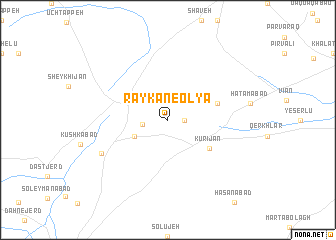 map of Rāykān-e ‘Olyā