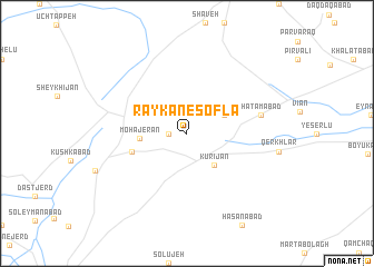 map of Rāykān-e Soflá