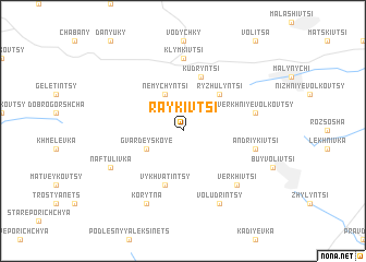 map of Raykivtsi