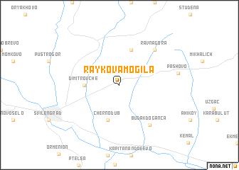 map of Raykova Mogila