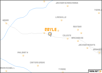 map of Rayle