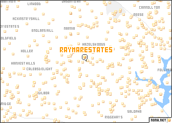 map of Ray-Mar Estates