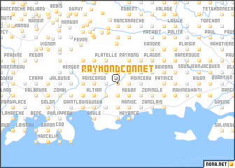 map of Raymond Connet