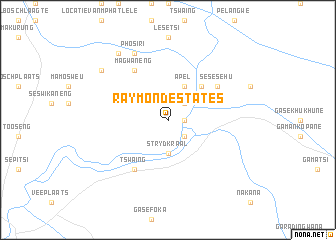 map of Raymond Estates