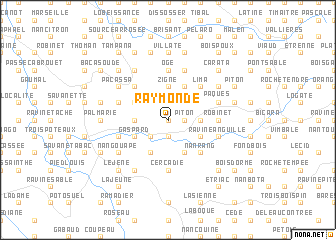 map of Raymonde