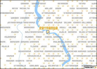 map of Rāynanda