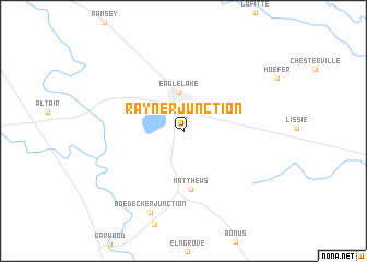 map of Rayner Junction