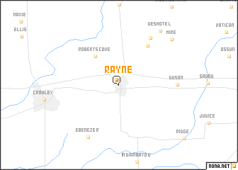map of Rayne