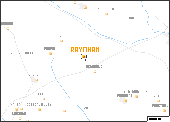 map of Raynham