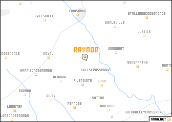 map of Raynor