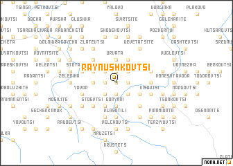 map of Raynushkovtsi