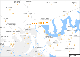 map of Rayon City