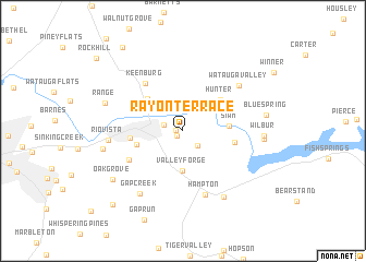 map of Rayon Terrace