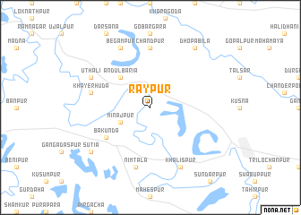 map of Rāypur