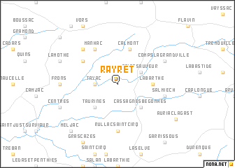 map of Rayret