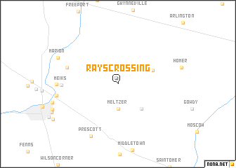 map of Rays Crossing