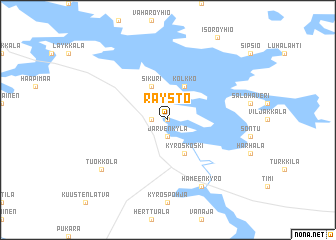 map of Räystö