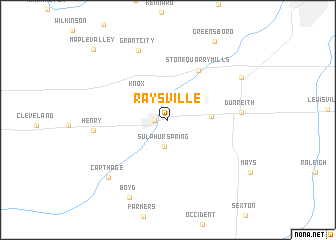 map of Raysville