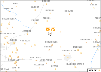 map of Rays