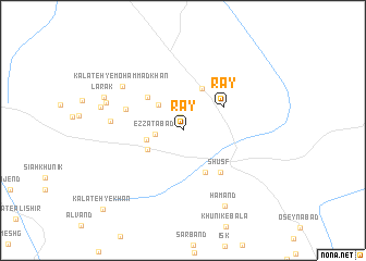 map of Rāy