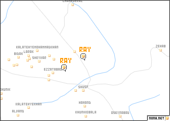 map of Rāy