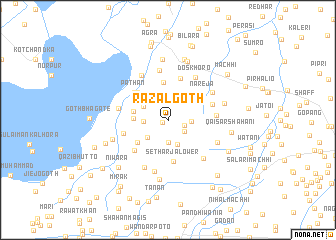 map of Rāzāl Goth
