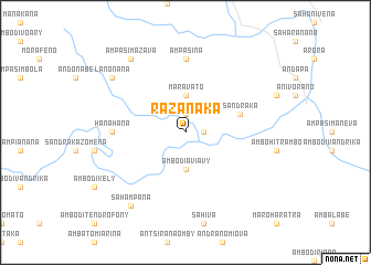 map of Razanaka