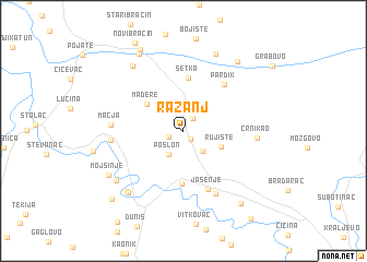 map of Ražanj