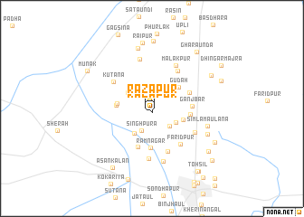 map of Razāpur