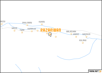 map of Razāribān