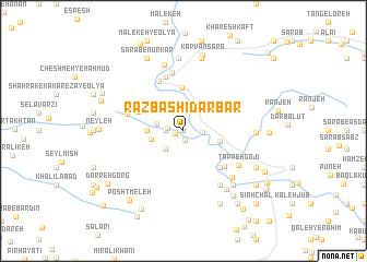 map of Rāzbāshī Dārbar