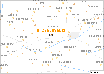 map of Razbegayevka