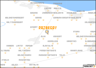 map of Razbegay