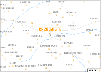 map of Razbojište