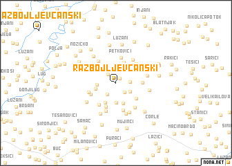 map of Razboj Ljevčanski