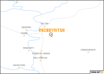 map of Razboynitsa