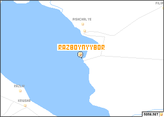 map of Razboynyy Bor
