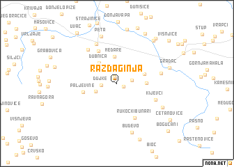 map of Raždaginja