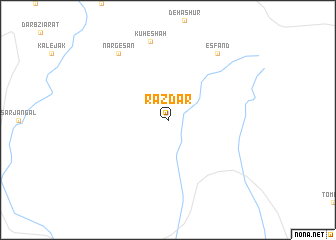 map of Razdar