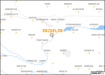 map of Razdelna